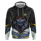 North Queensland Cowboys Hoodie The Scream of Lightning Eyes - Indigenous Dot Ripping Effect