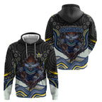 North Queensland Cowboys Hoodie The Scream of Lightning Eyes - Indigenous Dot Ripping Effect