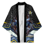 North Queensland Cowboys Kimono The Scream of Lightning Eyes - Indigenous Dot Ripping Effect