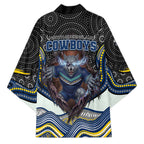 North Queensland Cowboys Kimono The Scream of Lightning Eyes - Indigenous Dot Ripping Effect