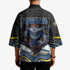 North Queensland Cowboys Kimono The Scream of Lightning Eyes - Indigenous Dot Ripping Effect