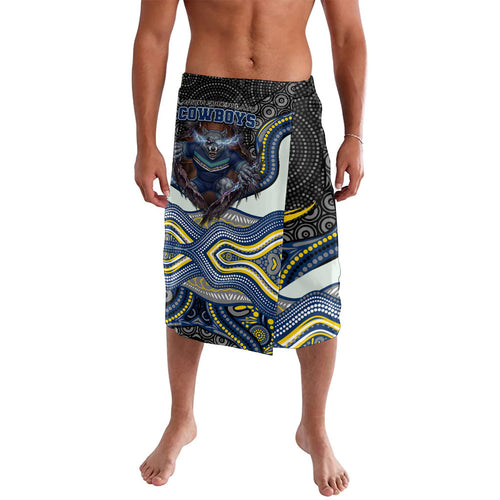 North Queensland Cowboys Lavalava The Scream of Lightning Eyes - Indigenous Dot Ripping Effect