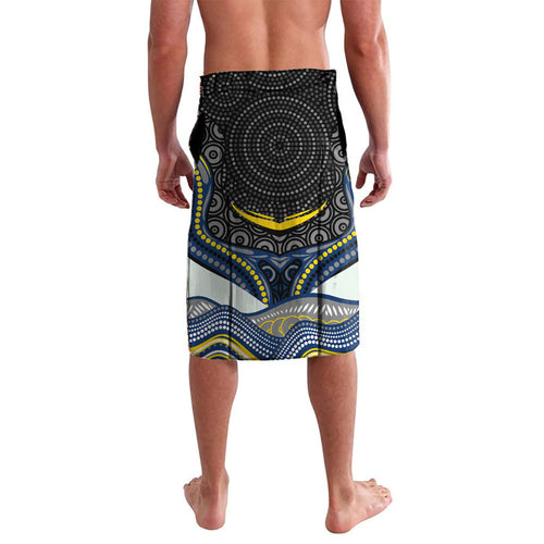 North Queensland Cowboys Lavalava The Scream of Lightning Eyes - Indigenous Dot Ripping Effect