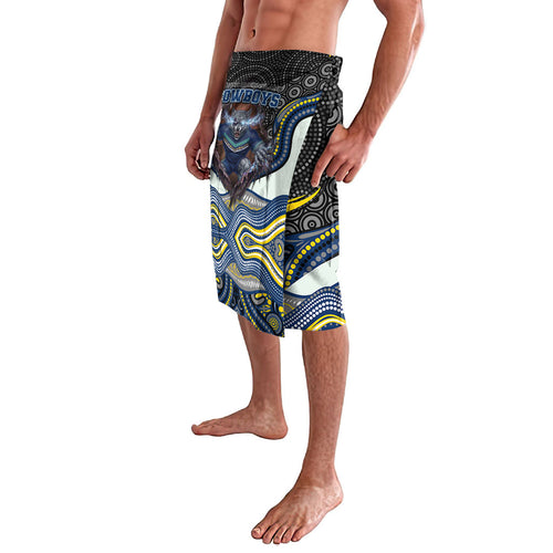 North Queensland Cowboys Lavalava The Scream of Lightning Eyes - Indigenous Dot Ripping Effect