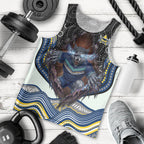 North Queensland Cowboys Men Tank Top The Scream of Lightning Eyes - Indigenous Dot Ripping Effect