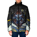 North Queensland Cowboys Padded Jacket The Scream of Lightning Eyes - Indigenous Dot Ripping Effect