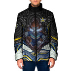 North Queensland Cowboys Padded Jacket The Scream of Lightning Eyes - Indigenous Dot Ripping Effect