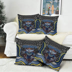 North Queensland Cowboys Pillow Cover The Scream of Lightning Eyes - Indigenous Dot Ripping Effect