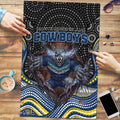 North Queensland Cowboys Puzzle The Scream of Lightning Eyes - Indigenous Dot Ripping Effect