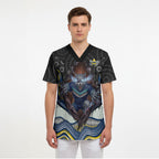 North Queensland Cowboys Scrub Top The Scream of Lightning Eyes - Indigenous Dot Ripping Effect