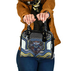 North Queensland Cowboys Shoulder Handbag The Scream of Lightning Eyes - Indigenous Dot Ripping Effect