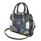 North Queensland Cowboys Shoulder Handbag The Scream of Lightning Eyes - Indigenous Dot Ripping Effect