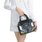 North Queensland Cowboys Shoulder Handbag The Scream of Lightning Eyes - Indigenous Dot Ripping Effect