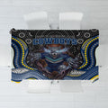 North Queensland Cowboys Tablecloth The Scream of Lightning Eyes - Indigenous Dot Ripping Effect