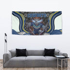 North Queensland Cowboys Tapestry The Scream of Lightning Eyes - Indigenous Dot Ripping Effect