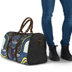 North Queensland Cowboys Travel Bag The Scream of Lightning Eyes - Indigenous Dot Ripping Effect