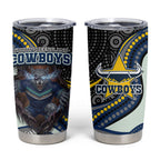 North Queensland Cowboys Tumbler Cup The Scream of Lightning Eyes - Indigenous Dot Ripping Effect
