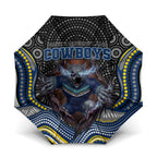 North Queensland Cowboys Umbrella The Scream of Lightning Eyes - Indigenous Dot Ripping Effect