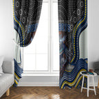 North Queensland Cowboys Window Curtain The Scream of Lightning Eyes - Indigenous Dot Ripping Effect