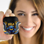 Parramatta Eels AirPods Case The Scream of Lightning Eyes - Indigenous Dot Ripping Effect