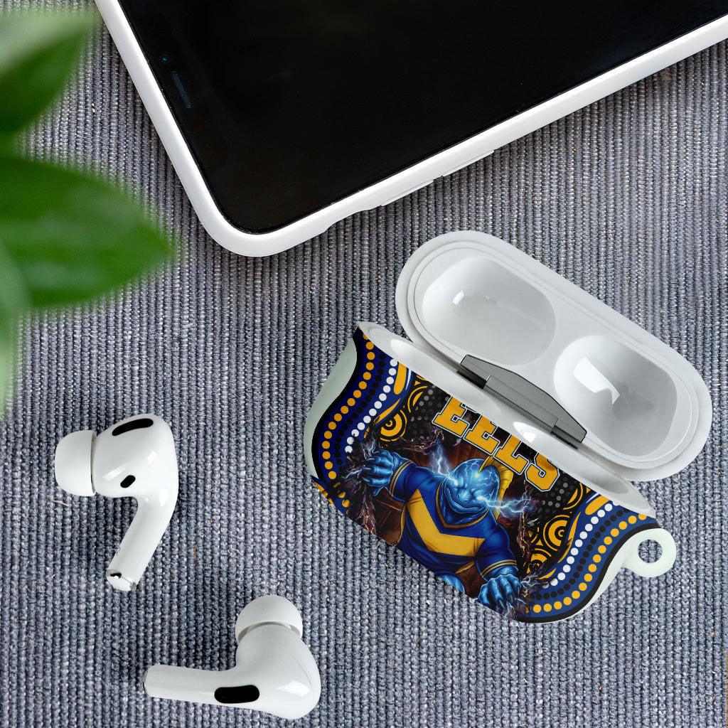 Parramatta Eels AirPods Case The Scream of Lightning Eyes - Indigenous Dot Ripping Effect