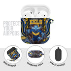 Parramatta Eels AirPods Case The Scream of Lightning Eyes - Indigenous Dot Ripping Effect