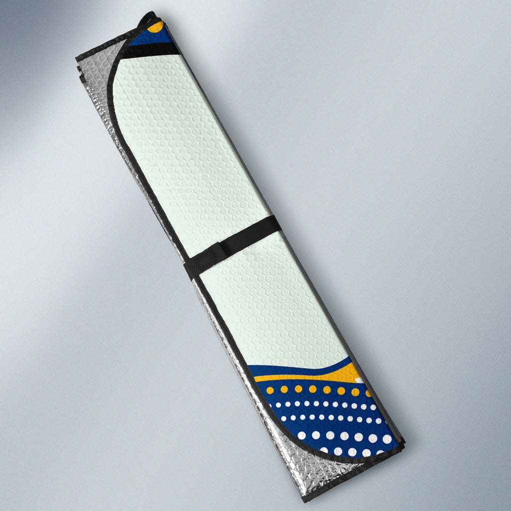 Parramatta Eels Auto Sun Shade The Scream of Lightning Eyes - Indigenous Dot Ripping Effect