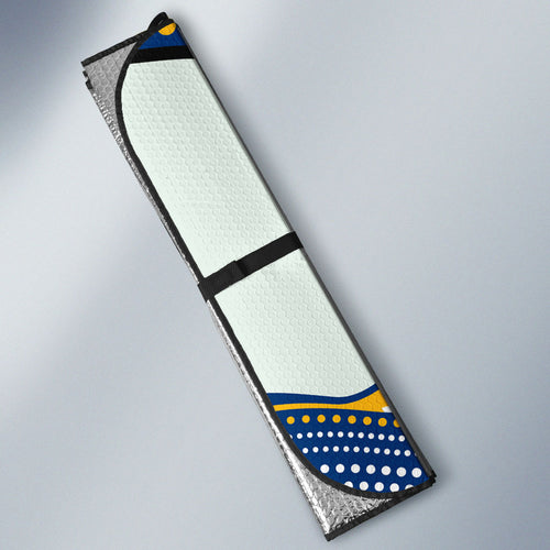Parramatta Eels Auto Sun Shade The Scream of Lightning Eyes - Indigenous Dot Ripping Effect