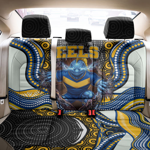 Parramatta Eels Back Car Seat Cover The Scream of Lightning Eyes - Indigenous Dot Ripping Effect