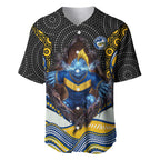 Parramatta Eels Baseball Jersey The Scream of Lightning Eyes - Indigenous Dot Ripping Effect