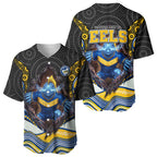 Parramatta Eels Baseball Jersey The Scream of Lightning Eyes - Indigenous Dot Ripping Effect