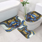Parramatta Eels Bathroom Set The Scream of Lightning Eyes - Indigenous Dot Ripping Effect