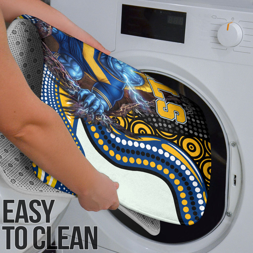 Parramatta Eels Bathroom Set The Scream of Lightning Eyes - Indigenous Dot Ripping Effect