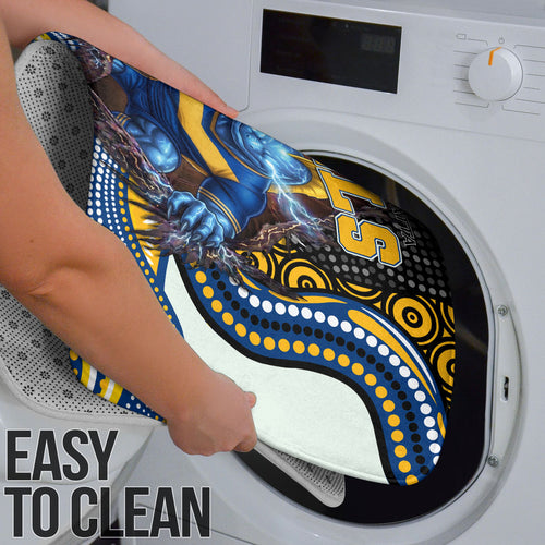 Parramatta Eels Bathroom Set The Scream of Lightning Eyes - Indigenous Dot Ripping Effect
