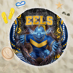 Parramatta Eels Beach Blanket The Scream of Lightning Eyes - Indigenous Dot Ripping Effect