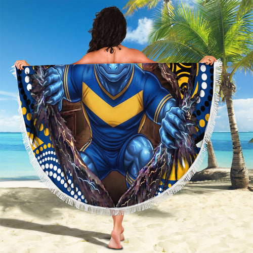Parramatta Eels Beach Blanket The Scream of Lightning Eyes - Indigenous Dot Ripping Effect