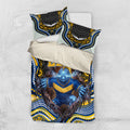 Parramatta Eels Bedding Set The Scream of Lightning Eyes - Indigenous Dot Ripping Effect