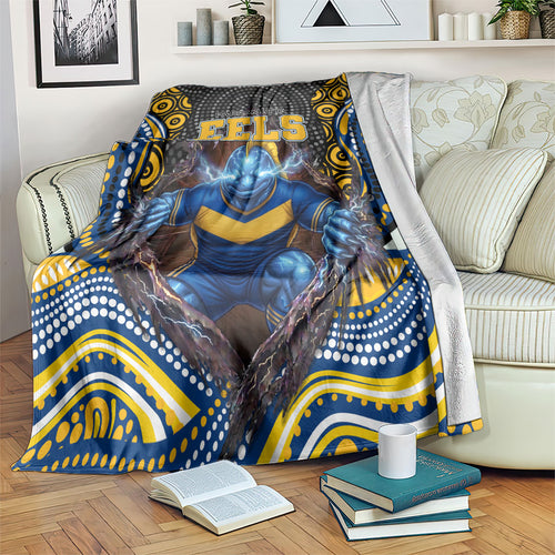 Parramatta Eels Blanket The Scream of Lightning Eyes - Indigenous Dot Ripping Effect