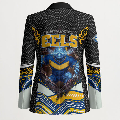 Parramatta Eels Blazer The Scream of Lightning Eyes - Indigenous Dot Ripping Effect