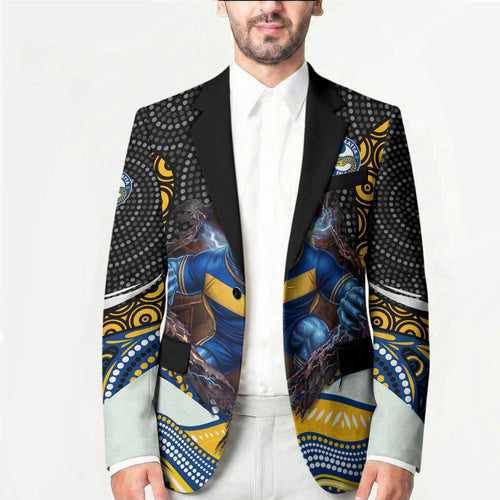 Parramatta Eels Blazer The Scream of Lightning Eyes - Indigenous Dot Ripping Effect