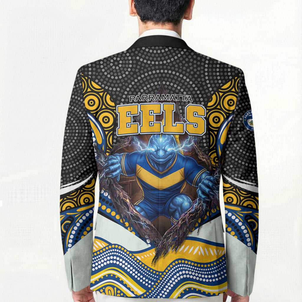 Parramatta Eels Blazer The Scream of Lightning Eyes - Indigenous Dot Ripping Effect