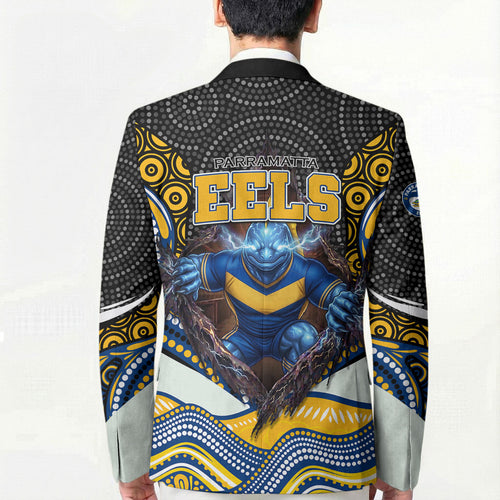 Parramatta Eels Blazer The Scream of Lightning Eyes - Indigenous Dot Ripping Effect