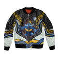 Parramatta Eels Bomber Jacket The Scream of Lightning Eyes - Indigenous Dot Ripping Effect