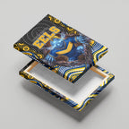 Parramatta Eels Canvas Wall Art The Scream of Lightning Eyes - Indigenous Dot Ripping Effect