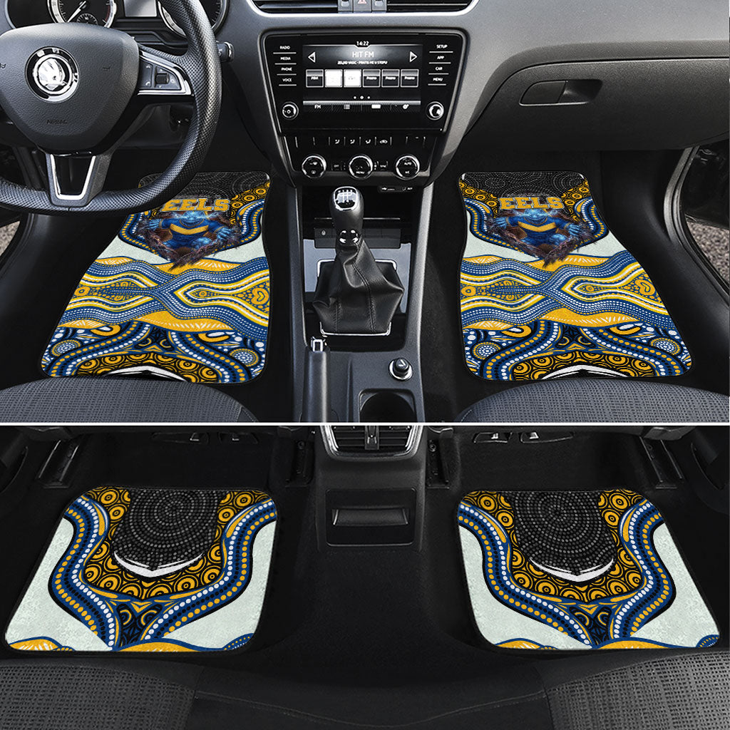 Parramatta Eels Car Mats The Scream of Lightning Eyes - Indigenous Dot Ripping Effect