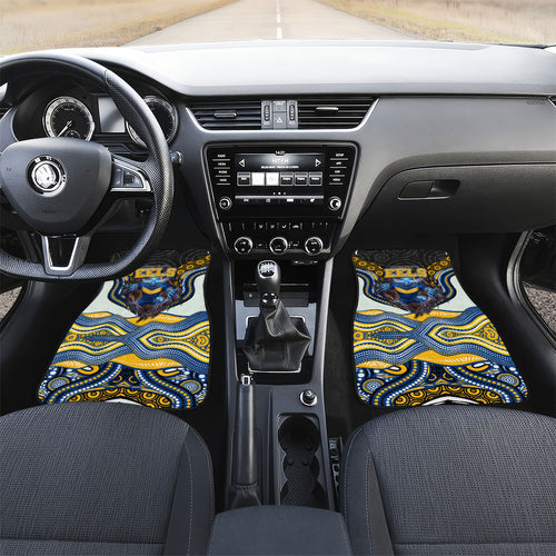 Parramatta Eels Car Mats The Scream of Lightning Eyes - Indigenous Dot Ripping Effect