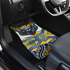 Parramatta Eels Car Mats The Scream of Lightning Eyes - Indigenous Dot Ripping Effect