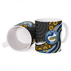 Parramatta Eels Ceramic Mug The Scream of Lightning Eyes - Indigenous Dot Ripping Effect
