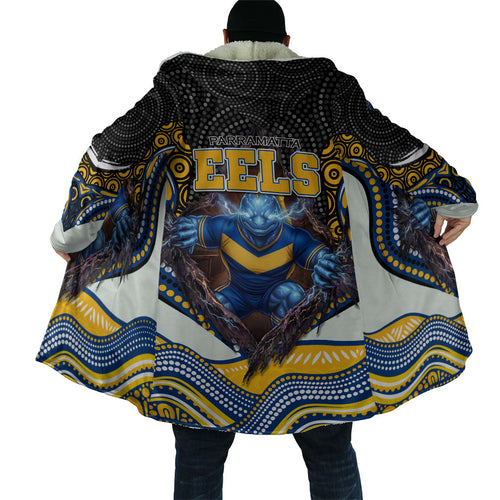 Parramatta Eels Cloak The Scream of Lightning Eyes - Indigenous Dot Ripping Effect