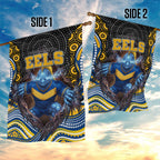 Parramatta Eels Garden Flag The Scream of Lightning Eyes - Indigenous Dot Ripping Effect